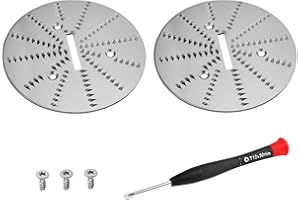 YZXQWRON 2 Pack Juicer Blade Compatible with Breville Juicer Models JE95XL, JE98XL, BJE200XL,BJE430SIL,BJE510XL, JE900 ，With 2x Blade, 3x Screws & Wrench ，Blade Diameter: 3.5 in. Easy to Replace