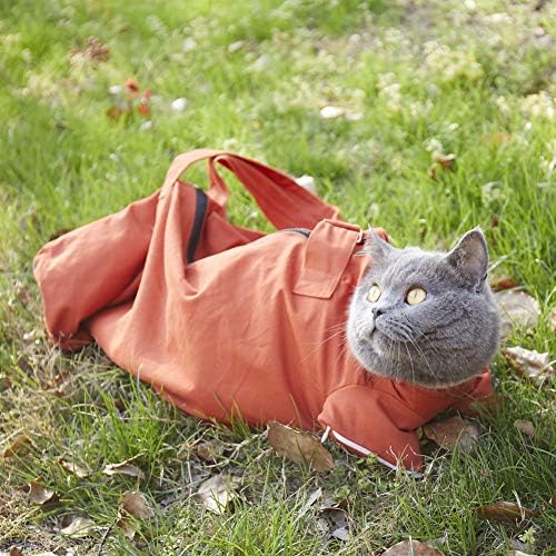 Furubaby Cat Sack Grooming Bag Soft Sided Cat Carrier Shoulder Portable Bag Pouch for Large Small Cats, Kitten, Small Dogs, Puppies, Take Cat to Vet, Airline Approved, Travel in Car