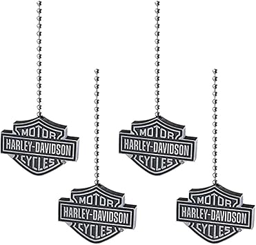 Harley Davidson Bar Shield Chain Pull Pkg Of 4 Amazon Com