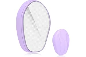 hoyesch Crystal Hair Eraser for Women and Men, Reusable Crystal Hair Remover Magic Painless Exfoliation Hair Removal Tool, Magic Hair Eraser for Back Arms Legs (Violet Purple)