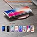 Fast Wireless Charger- Qi Wireless Charging Pad Metal Case for iPhone 8 /Galaxy S8 /S8 Plus/S7/S7 Edge/S6/Note 5/S6 Edge, Nexus 4/5/6 Lumia 920, LG Optimus Vu2 and More by Yarrashop (Rose Gold)