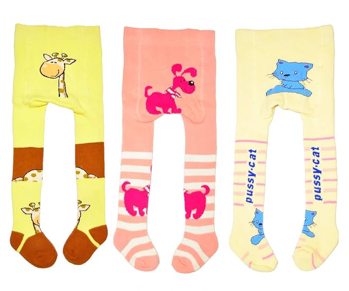 yellow infant tights