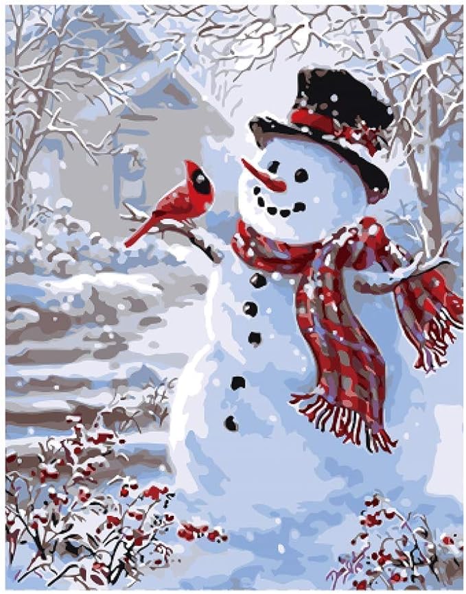 Diy Oil Painting Paint By Numbers Kit For Adults Kids