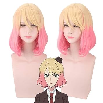 Amazon Com Hoolaza Gold And Pink Mixed Medium Bangs Slight