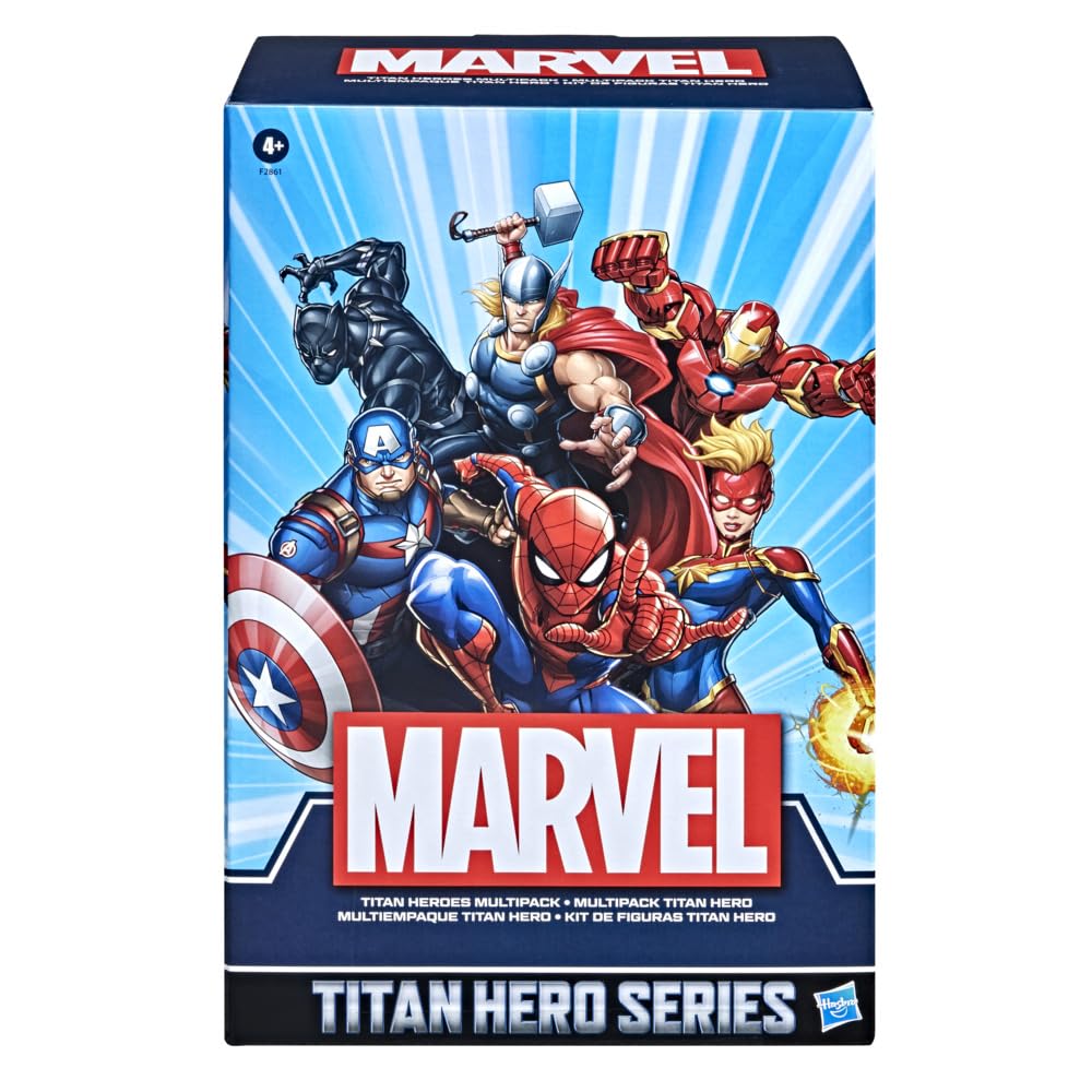 Photo 1 of Hasbro- Marvel Titan Hero Series Multipack (6 Action Figures, 30 cm, Ages 4 Years) (F28615S1), Amazon Exclusive