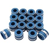 16 PCS/SET SHLPDFM Valve Seals Fits for Engines w/ 0.530" OD Valve Guides and 11/32" Valve Stems