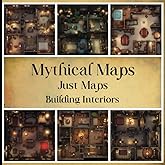 Mythical RPG Maps: Just Maps | Building Interiors 8.5 x 8.5 (Table Top RPG Game Maps)