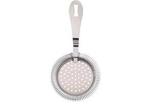Barfly Deluxe Antique Hawthorne Spring Strainer, Stainless Steel