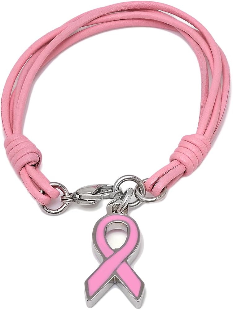 Pink Ribbon Breast Cancer Rope Bracelets Amazon.ca Jewelry