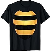 Bee Halloween Costume Shirt Yellow Stripes on Black tee T-Shirt