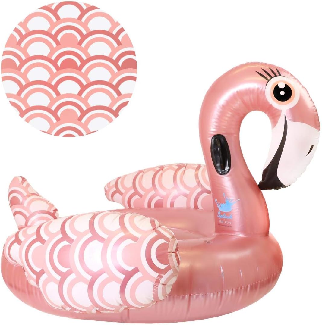 I Love Fancy Dress Ltd Giant Flamingo Pool Float, Pink Pool Lounger Inflatable Swimming Pool Floater - Image 4