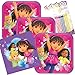 Lobyn Value Pack Dora & Friends Party Plates and Napkins Serves 16 With Birthday Candles