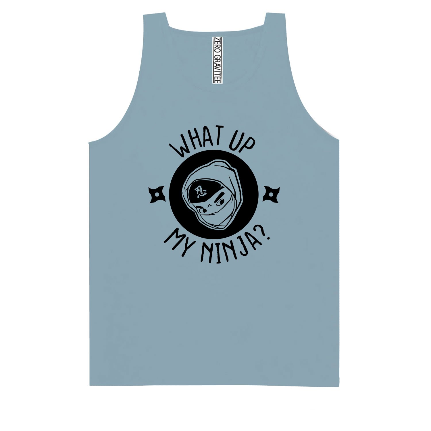 What UP My Ninja? Adult Pigment Dye Tank Top
