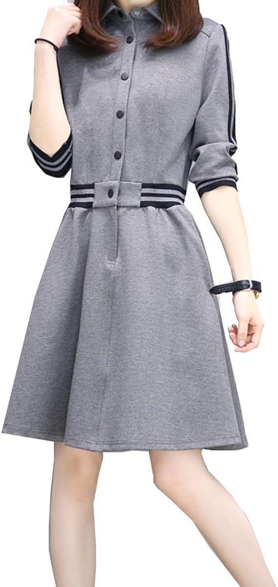 Amazon ナイトエルフ Night Elf レディース 通勤 ファッション ワンピース 細身型 膝丈 ドレス 春夏 スタイリッシュ カジュアル S ワンピース チュニック 通販