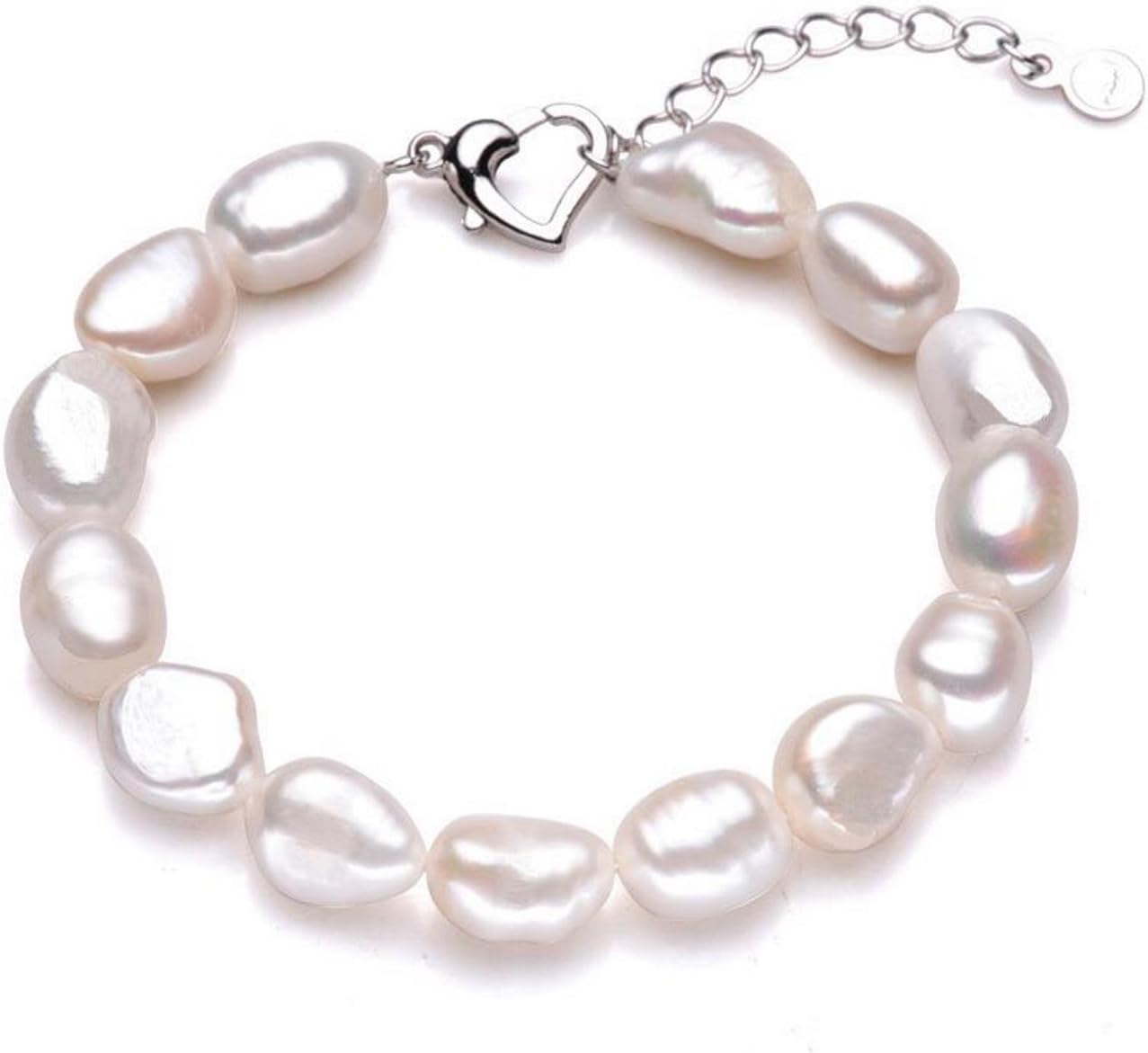 Women Simple Handmade Irregular Pearl Bracelet Jewelry Bangle Charm