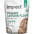 Impact - Organic Cassava Flour - Gluten-Free Baking Essential - Grain-Free Wheat Flour Substitute for Cooking and Baking - High Fiber, Easy to Use - 2lb
