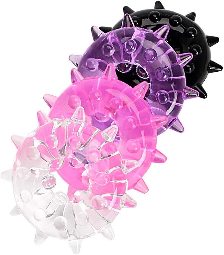 4 PCS Random Color Super Stretchy Rings for Men Happy Delay Toy Health time Toy for Man Health Products
