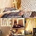 String Lights Dimmable, Oak Leaf 19.7ft 60 LED 8 Modes Fairy Lights Battery-Operated Firefly String Lights Flexible with Remote Cotrol,Waterproof Design,Warm White for Wedding Party Thanksgiving Decor