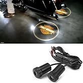 2PCS Motorcycle Shadow Laser Projector LED Door Lights - Harley logo light &ndash; Universal V-Twin Cruiser Fit, All Models &amp; Years &ndash; Motorcycle Enthusiast Gift