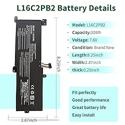 L16C2PB2 Battery Replacement for Lenovo IdeaPad 320