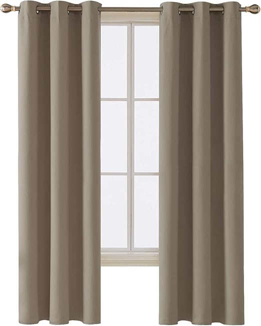 Amazon Com Deconovo Thermal Insulated Blacktout Curtains Grommet