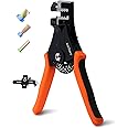 Kerry Wire Stripper, Automatic Stripping Tool for 8-18 AWG Solid and Stranded Electrical Wire, Adjustable Wire Length Heavy Duty Alloy Cutter head for Precision Electronics and Automotive Repairs