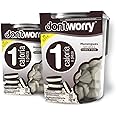 Don't Worry Meringue Cookies Keto Friendly | Cookies and Cream | 2 Pack | Only 1 Calorie per piece! | Healthy Candy, Gluten Free Snacks, Low Carb, Low Sugar, Low Calories