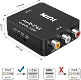 ZZOSRDR RCA to HDMI Adapter AV to HDMI Converter 1080p PAL NTSC view 4