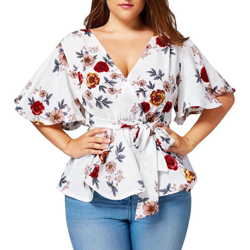 plus size white wrap shirt