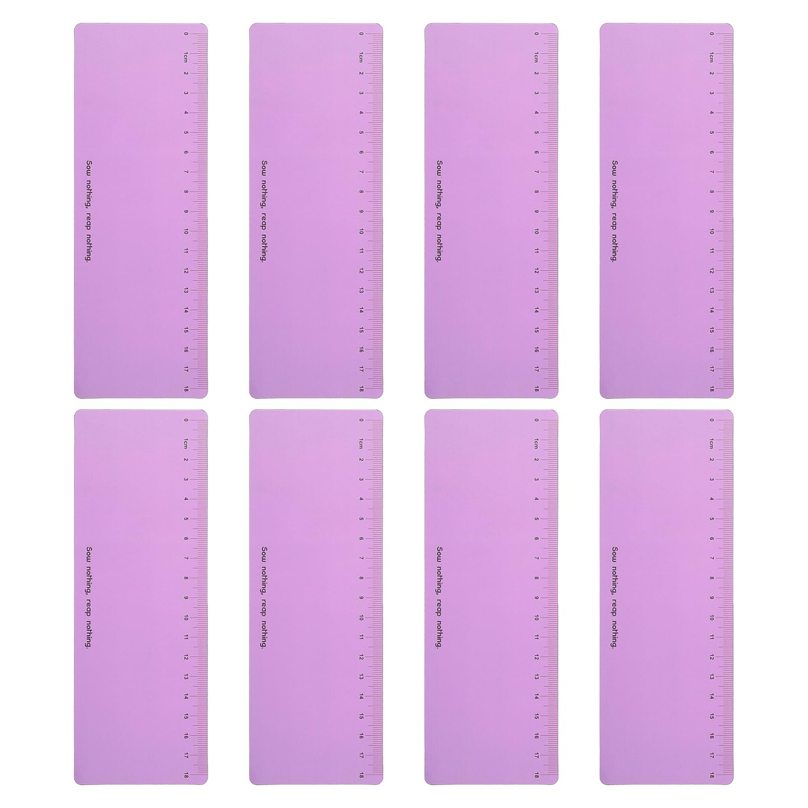 PATIKIL Guided Reading Strips, 8pcs Highlight Colored Overlay Bookmark Reading Tracking Ruler Teacher Teaching Supplies for Classroom, Purple