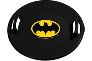 Slippery Racer Heavy-Duty Cold Resistant Downhill Pro Plastic Outdoor Winter Saucer Disc Snow Sled with Handles.