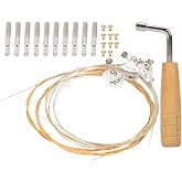 FAVOMOTO Lyre Harp Strings Set 10 Strings 10 Nails Wrench