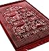Modefa Islamic Prayer Rug - Wide Double Plush Velvet Namaz Sajjadah (Red)