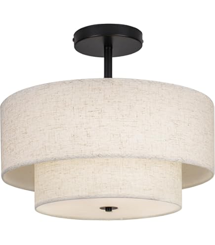 Vexagyle 12.6inch Flush Mount Ceiling Light Fixture,3-Light Modern