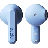 Sudio A3 All-Day Wireless Earbuds &ndash; 25H Playtime, Bluetooth 5.4, Sweat &amp; Splashproof, Balanced Sound, Clear Calls with Enhanced Mics, USB-C Charging, Made from Recycled Plastics (Blue)