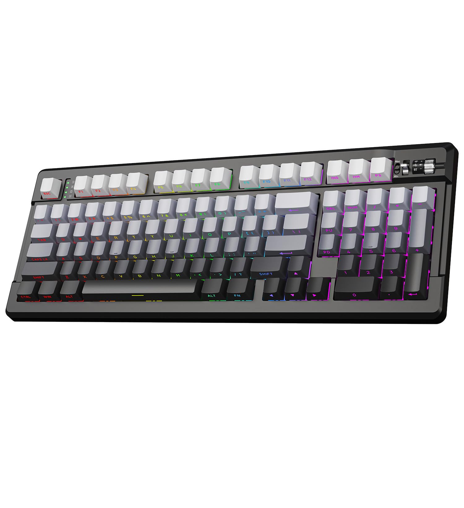 Photo 1 of SEUNKWANG EWEADN X99 Wireless Mechanical Keyboard - 99 Keys, Three Mode Connectivity- BT5.0/2.4GHz/USB-C, Hot-Swappable PCB, Gasket Mount, 8000mAh Battery, PBT Double-Shot Keycaps, 16.8M RGB Lighting