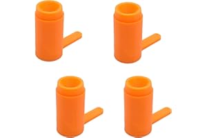 PRECISION PRINT LABS Chamber Flags for Firearms – Bright Safety Indicators for Handguns, Pistols & Semi-Auto Guns – High-Visibility Empty Chamber Safety Flag, Durable Polymer Design, Made in USA (4 Pack)