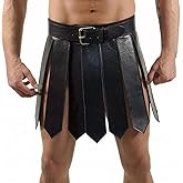 Medieval Armor Skirt Spartan Warrior PU Leather Viking Belt Adjustable Roman Gladiator Tassel Skirt Cosplay Costume Accessory