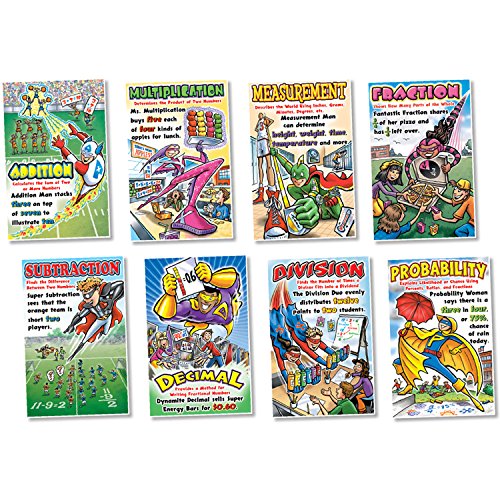 NORTH STAR TEACHER RESOURCE Math Superheroes Bulletin Board Set