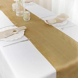 Efavormart 12" x 108" Gold Accordion Crinkle