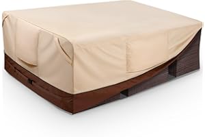 COSFLY Waterproof Patio Furniture Covers for Table and Chair Set, Rectangular Outdoor Sectional Sofa Covers Large - Fits up to 126L x 63W x 28H inches