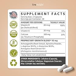 TruHeight Growth Capsules - Natural Growth