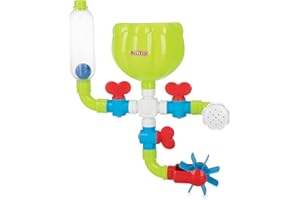 Nuby Wacky Waterworks Pipes Bath Toy with Interactive Features for Cognitive Development