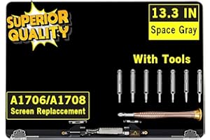 GBOLE Screen Replacement for MacBook Pro 13.3" A1706 A1708 Late 2016 Mid 2017 EMC 3071 3163 2978 3164 Retina LCD Display Scre