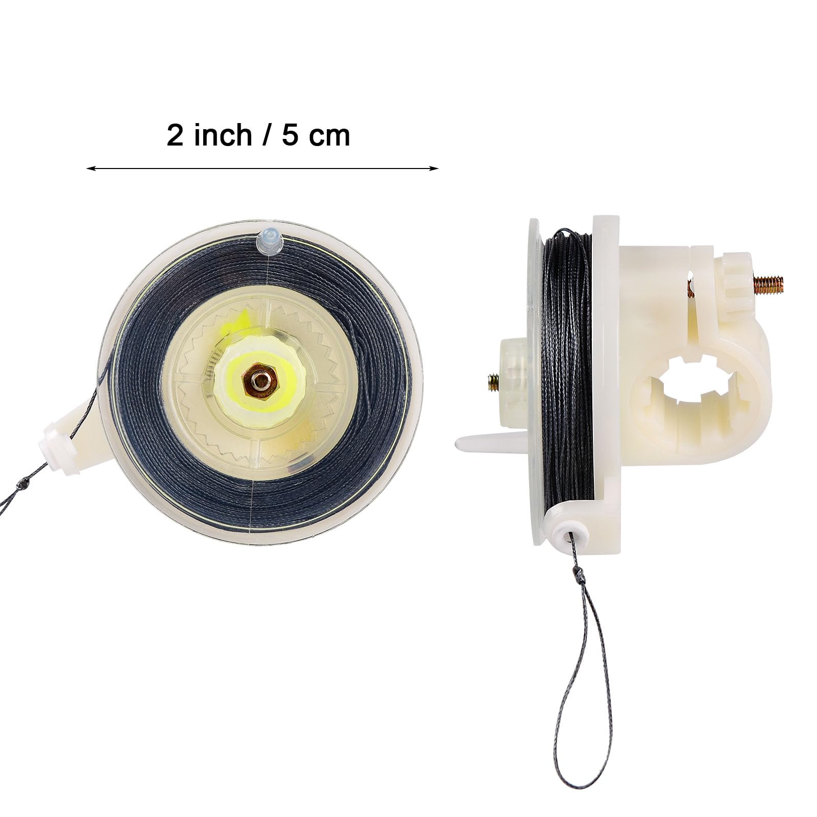 Kevlar Trip Wire on Reusable Reel (85ft), 12 Gauge Kevlar Line for Camping Perimeter Alarm and Early Warning Security Trip Alarm
