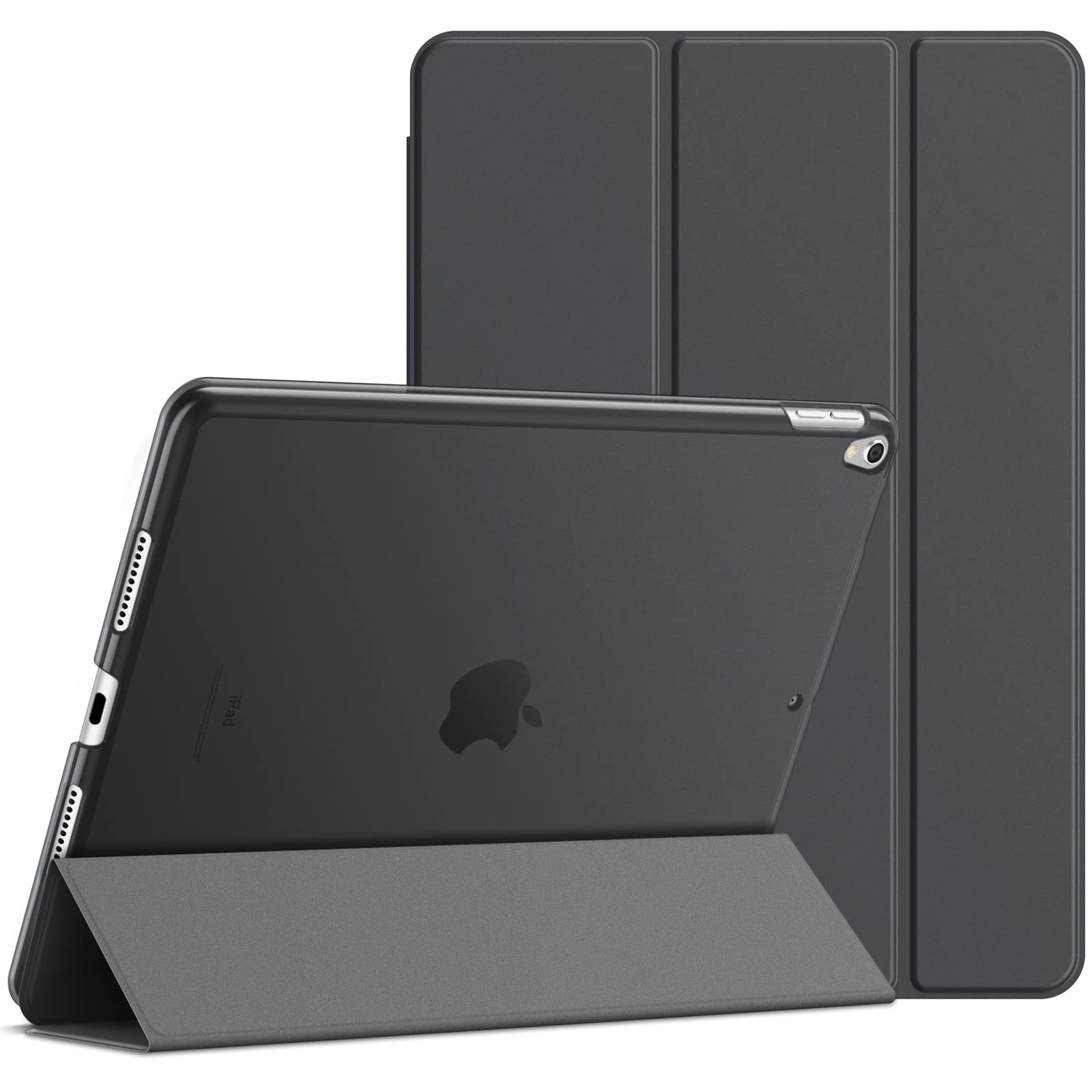 JETech Case for iPad Air 3 (2019 Model 3rd generation 10.5 Inch) and iPad Pro 10.5 (2017), Cover with Auto Wake/Sleep (Dark Grey) — image 1