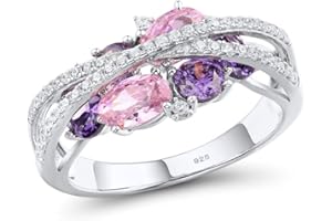 Santuzza 925 Sterling Silver Twist Ring White Cubic Zirconia Rings