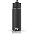 Ninja Thirsti Water Bottle and Flask 530 ML with Leak-Proof Lid, Designed for Carbonated, Hot & Cold Drinks, Ideal for Travel & Sports, Triple Insulated, Stainless Steel Bottle, Black, DW1801EUUKBK