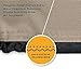 ULTCOVER Waterproof Patio Lounge Chair Cover Heavy Duty Outdoor Chaise Lounge Covers 2 Pack - 68L x 30W x 30H inch Brown