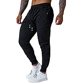Punwet Mens Jogging Casual Pants Joggers Sweatpants Active Athletic Workout Sweatpants for Men